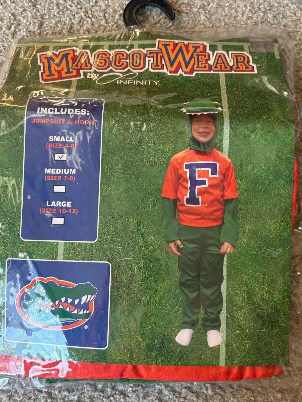 Florida Gators Mascot Kids Costume NEW Small Halloween NCAA